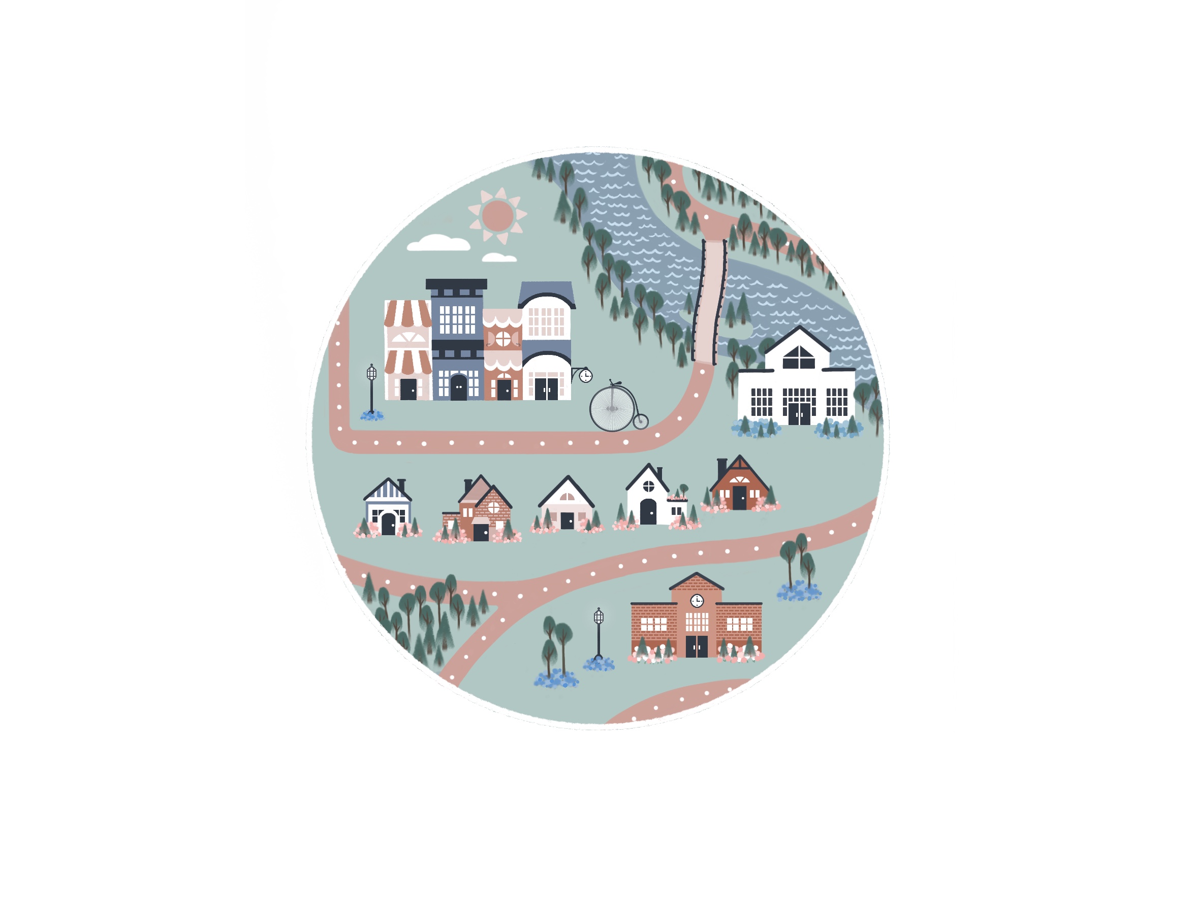 A scenic village